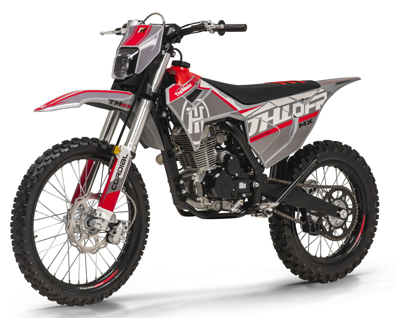 TrailMaster MX250 Dirt Bike, 5-Speed Manual, Electric Start, Dual